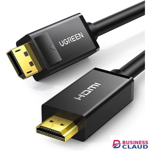 Ugreen DP101 DisplayPort to HDMI Cable 2M – High-Speed 4K DP (Male) to HDMI (Male) Video Cable for Laptop, Desktop, Monitor, TV & Projector, Durable Black Cable