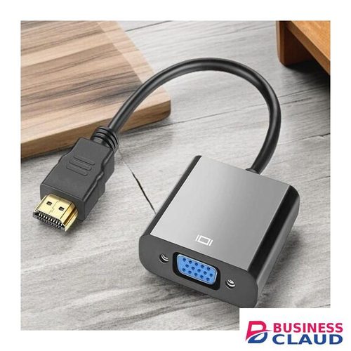 HDMI to VGA Cable Adapter for Laptop PC to Monitor Projector Audio Support Included Sharp Video Output Full HD Resolution and Durable Construction for Long Term Use