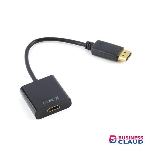 DisplayPort to HDMI Adapter – High-Speed 1080p / 4K Video Converter Cable for Monitor, TV, Projector – Connect PC or Laptop to HDMI Display – Durable, Plug & Play, Black
