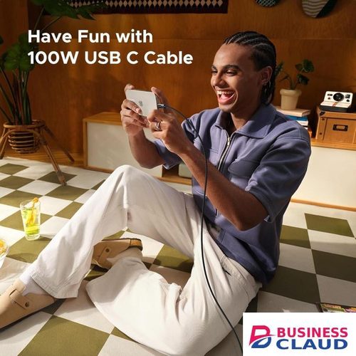 Ugreen Uno Robot USB-C to USB-C Cable 100W (5A) Fast Charging, 3m Long-Distance Durable Braided USB-C Charger Cord, PD/QC Compatible for Laptops, Tablets & Smartphones – L509 – UG-35513