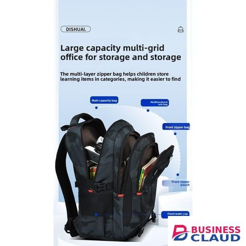 DISHUAI Large Capacity Waterproof School Backpack – Durable Fashionable Student Bag