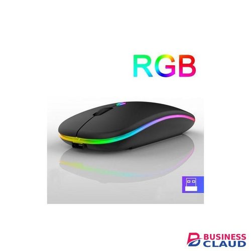 Rechargeable Bluetooth and 2.4GHz Wireless Mouse Silent Click Dual Mode Ergonomic Portable Optical Mouse with USB Receiver for Laptop, PC, Tablet, and Office Use