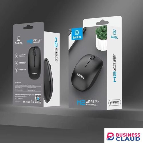 BAJEAL M2 Wireless Mouse Rechargeable 2.4GHz Wireless Mouse, Silent Click, Ergonomic Design, RGB Lighting, Adjustable DPI for Laptops and PCs
