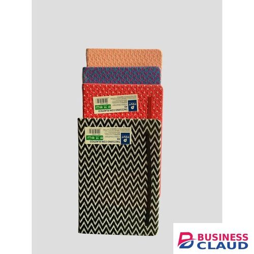 A5 4 PCS 160 Pages Hard Cover Notebook, Zigzag Notebook, Elastic Band Journal, Lined Pages, Stylish Notebook, School Supplies, Office Notebook, Gift Notebook NOTEPADS