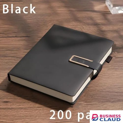 Extra Thick A5 Notebook - Vintage Business Meeting Journal With Magnetic Closure, Bookmark, And Dated Pages In English - Perfect For College Students And Professionals, Business Meeting Journal Vintage Style Notebook Leatherette Cover