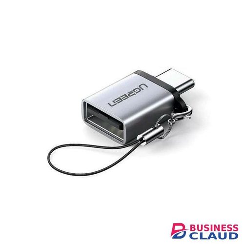Ugreen USB-C Male to USB-A 3.0 Female Adapter with Lanyard (Space Gray) - US270