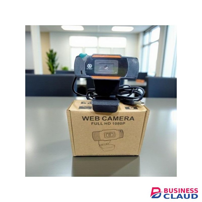 Plug & Play 1080P Full HD Webcam with Mic for Laptop Desktop Ideal for Online Learning Video Recording and Virtual Calls