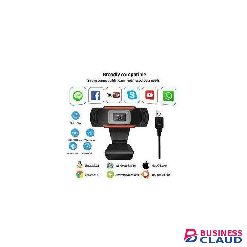 Share this product 1080P 720p 480p HD Webcam with Mic Rotatable PC Desktop Web Camera Cam Mini Computer WebCamera Cam Video Recording Work