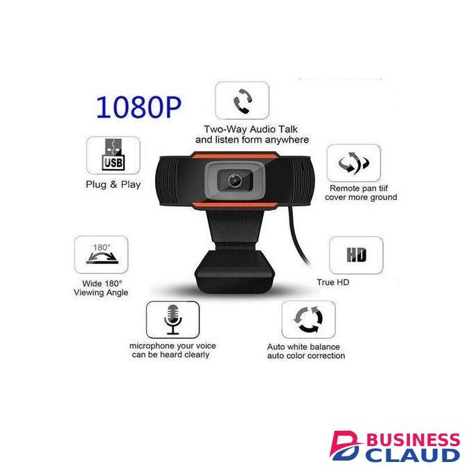 1080P Full HD Super Clear Web Camera Webcam With Inbuilt Microphone