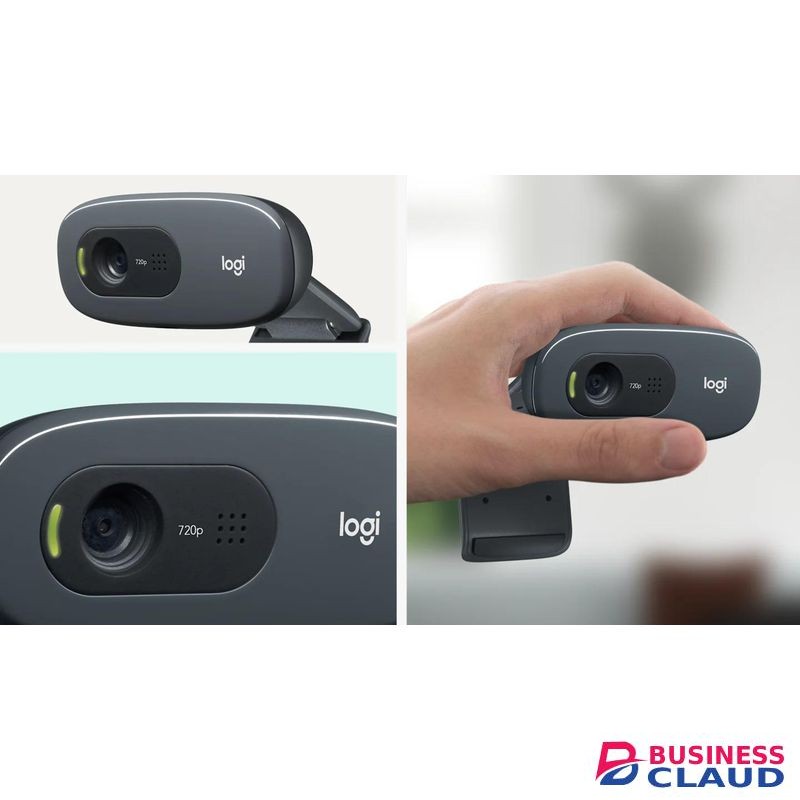 Logitech C270 USB HD Webcam 720p – Clear Video Calling, Built-In Noise Reduction Mic, Auto-Adjusting Light, Ideal for Zoom, Google Meet, Skype, Online Learning & Work From Home