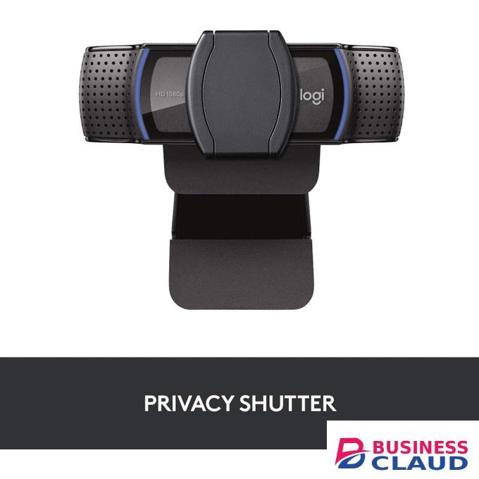 Logitech C920S HD Pro Webcam, Full HD 1080p/30fps Video Calling, Clear Stereo Audio, Light Correction, Privacy Shutter, Works with Skype, Zoom, FaceTime, Hangouts, PC/Mac/Laptop/Tablet/XBox - Black (960-001252)