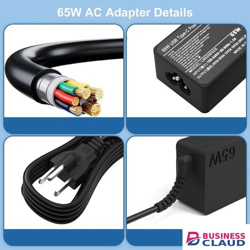 HP 65W USB-C Power Adapter Replacement for EliteBook 830 835 840 845 860 865 640 650 655 1040 ProBook 440 445 450 455 460 465 Series G8 G9 G10 G11 Type C Fast Charging AC Adapter Power Cord