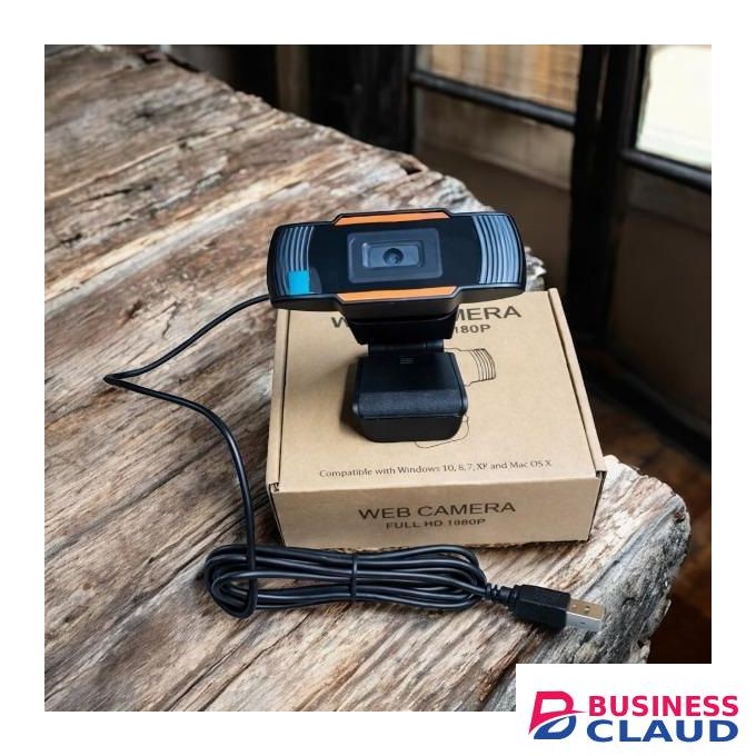 USB Full HD 1080P Webcam with Built-In Mic, Easy Plug & Play Setup