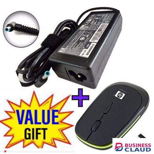 HP Elitebook 840G3,820G3, 830G5, 830G6, 840G5, Adapter Charger Blue Pin + Slim Wireless Mouse