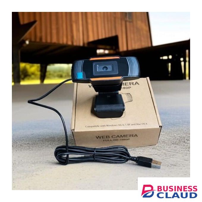 1080P USB Webcam with Built-In Noise Cancelling Microphone for Online Meetings