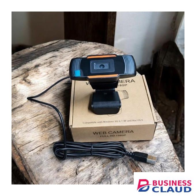 HD 1080P USB Webcam Camera with Built-In Mic for Zoom Meetings and Streaming