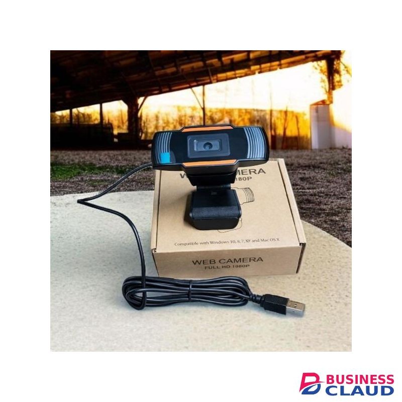 USB Full HD 1080P Webcam with Built-In Microphone for Zoom, Skype and Teams