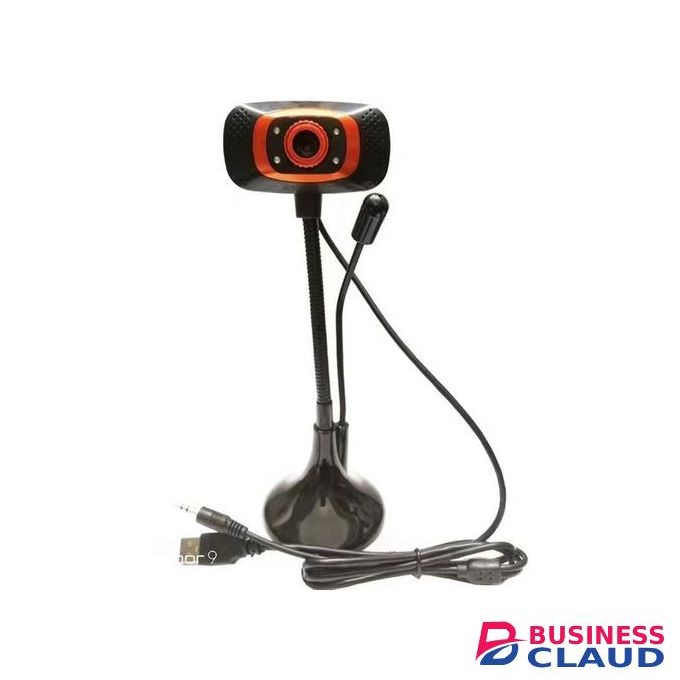 HD Auto Focus Night Vision USB Web Camera With Noise-cancelling Microphone LED Lights For Desktop & Laptop Computers