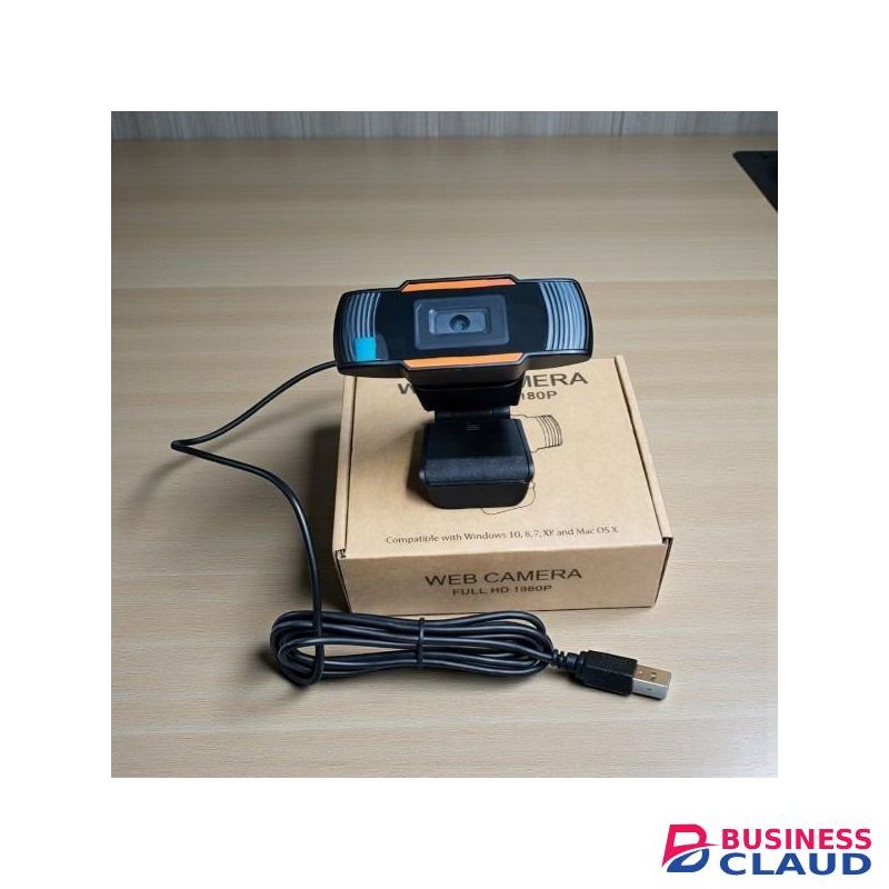 Full HD 1080P Desktop Webcam with Built-In Mic for Online Meetings