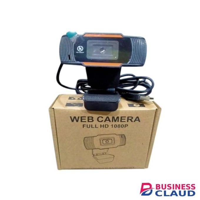 Space Efficient Metallic Surface Treatment USB 1080P Full HD Video Calling Web Camera Web Cam For PC Desktop Computer & Laptop