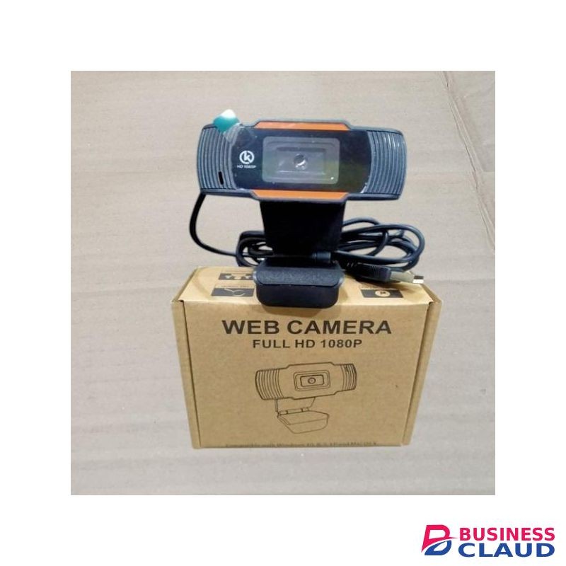 Long Term Reliability Metallic Surface Treatment USB 1080P Full HD Video Calling Web Camera Web Cam With Dual Microphones