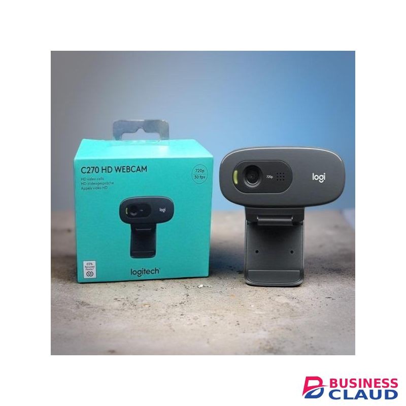 Logitech C270 HD 720p Affordable Quality Clear Audio Built-in Microphone Mic Video Calling Streaming Online Classes Laptop Desktop Computer Webcam Web Camera
