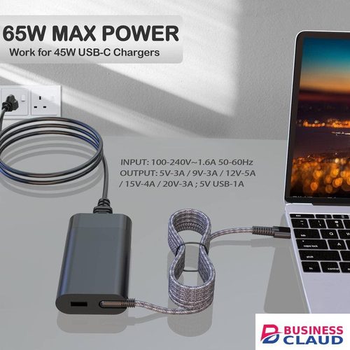 HP 65W USB C Tip Laptop Charger Replacement for Spectre X360 Elitebook Omnibook Envy x360 Chromebook Elite x2 Zbook ProBook