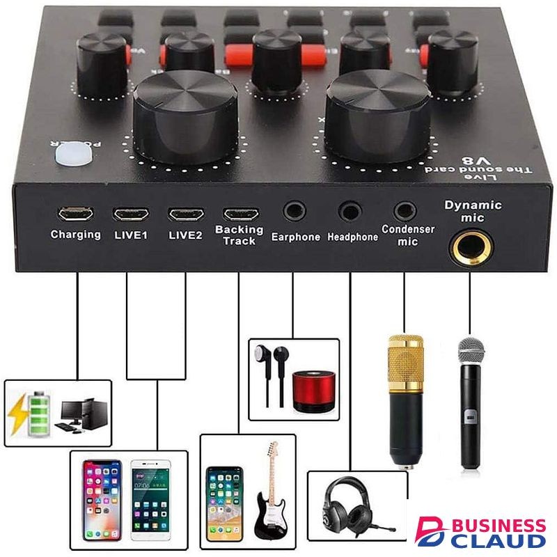 BM800 Streaming Mic with V8 Echo Sound Board