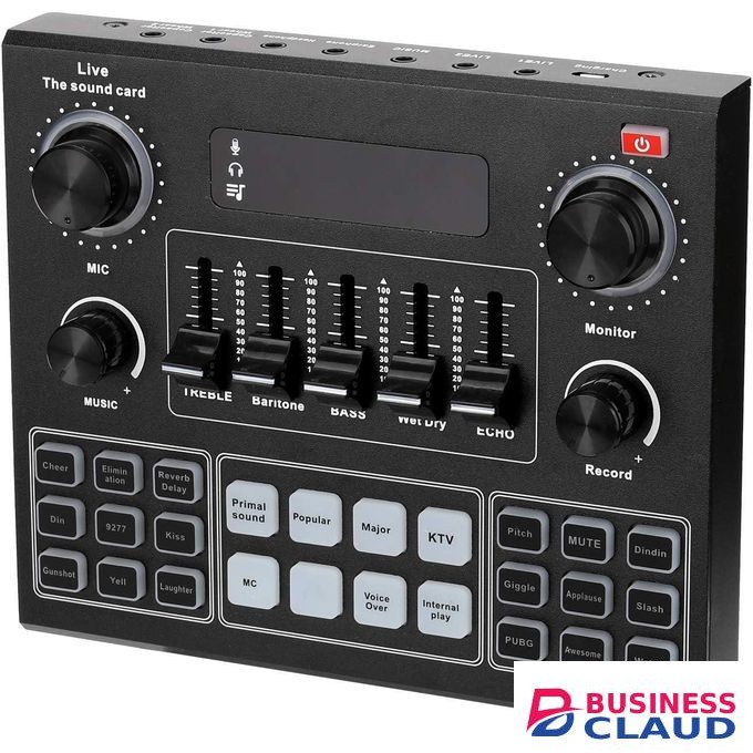 BM800 Condenser Mic + V9 Mixer for YouTube, TikTok and Live Streaming