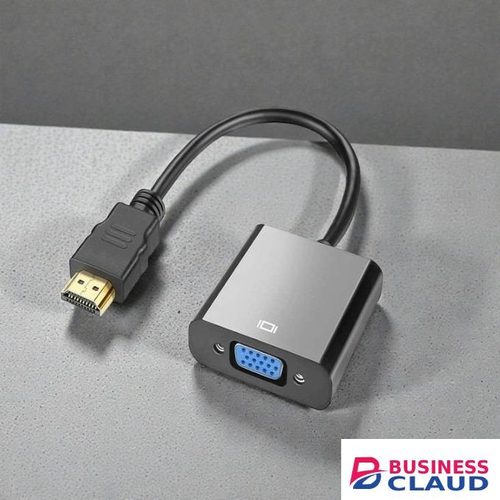 HDMI to VGA Cable with Audio Port for Laptop PC to Monitor Projector HDTV Clear Video Transmission