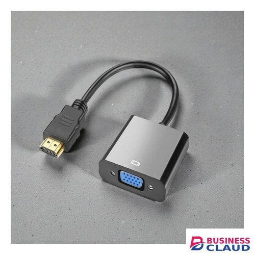 HDMI to VGA Cable Converter with Audio Support for Laptop PC to Monitor Projector HDTV Stable Signal Output