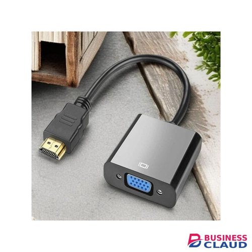HDMI to VGA Cable with Audio Port for Laptop PC to Monitor Projector HDTV Clear Video Transmission Full HD Support Reliable Signal Output for Presentations and Entertainment