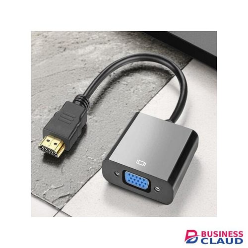 Digital HDMI to VGA Cable Converter for Laptop Desktop PC to VGA Monitor Projector Plug and Play Design No Driver Needed Clear Video Transmission and Stable Performance