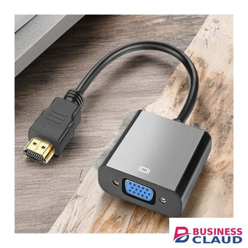 HDMI to VGA Converter Cable for Laptop PC to Monitor or Projector Supports Full HD 1080P Video Clear Display Output Strong Signal Transmission for Home Office and Classroom