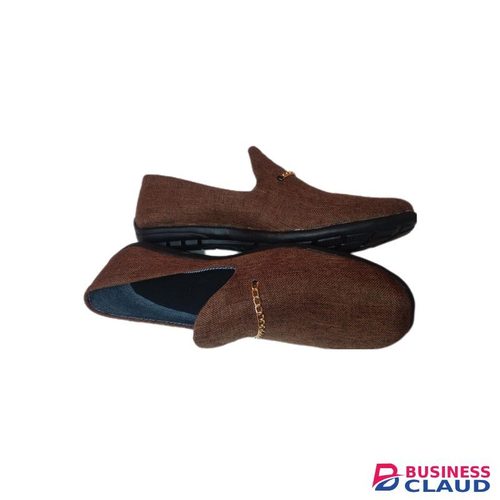 Brown Classy Custom Made Shoes From ALL_AFRIC With A Golden Chain