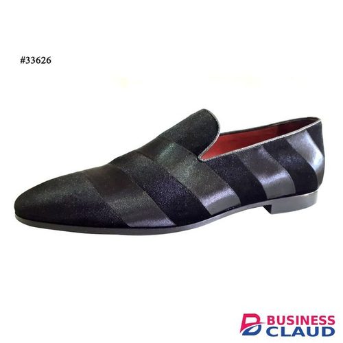 Eurocollections Black Velvet Gents Casual Shoes