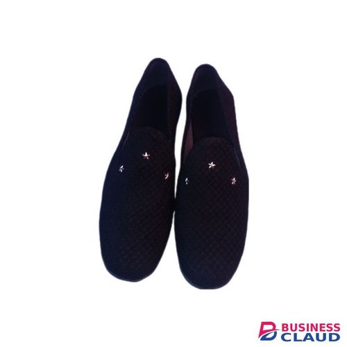 Super Black Three Star African Custom Made Shoes