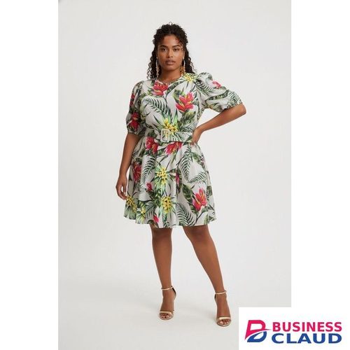 Ladies Cute Short Floral Skater Dress