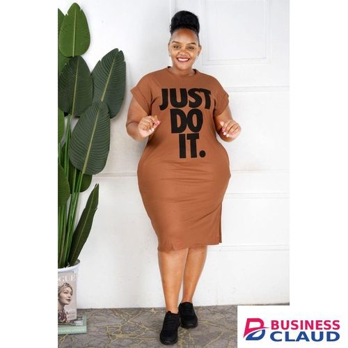 Cute Plus size Ladies Dress