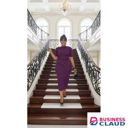 Purple cute official dress