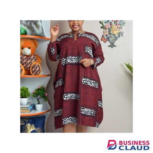 Free Size Dress-Maroon
