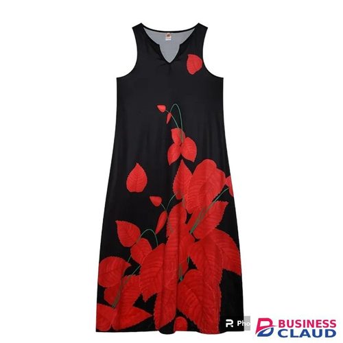 Plus Size Sleeveless Maxi Dresses-S