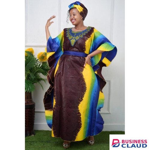 African kge free size women dress
