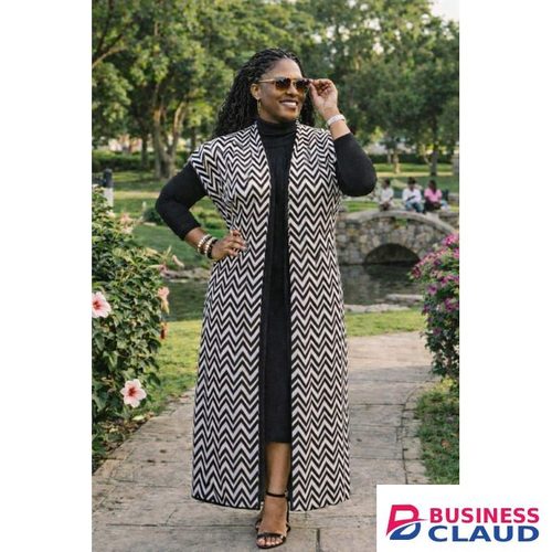 Black stretch sweater dress with cover up