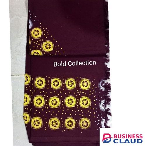 Pretty Quality Pure Cotton Printed Multi-Purpose Kikois Scarf Leso-Maroon