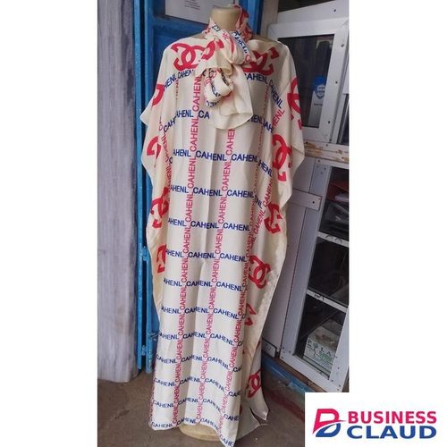 Women Silk Dera With Scarf