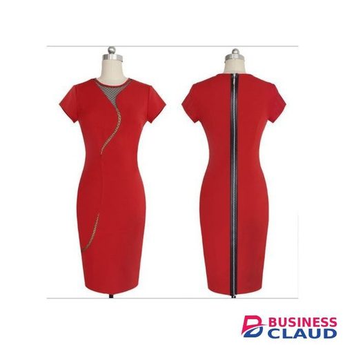 Ladies Dress Office Skirts Casual Party Dresses Red
