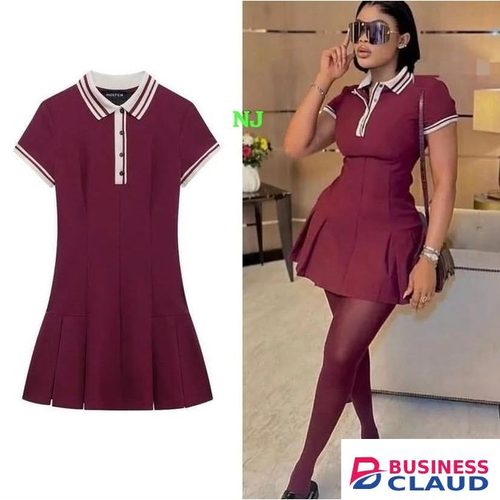 SKATER DRESS WITH COLLAR SHIRT DRESSES