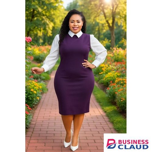 Purple with shirt office wear