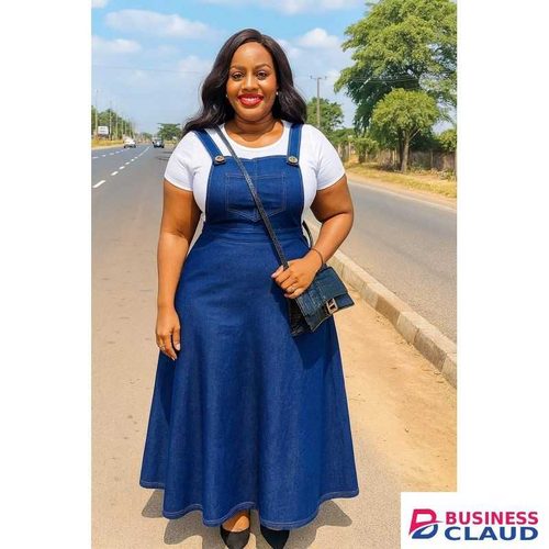 Kenya Maxi dungaree dress in 1
